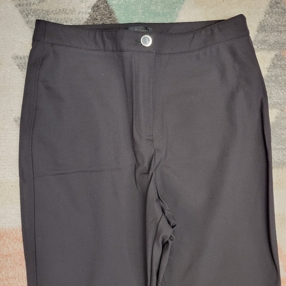 House of Harlow 1960 Stretch High Waist Straight Leg Ankle Pants Black Size 10 - Picture 3 of 8